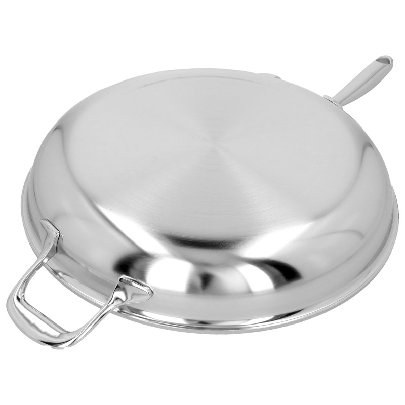 Demeyere Atlantis Proline Stainless Steel Fry Pan with Helper Handle, 12.5"