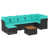 Coussin bleu / cadre noir est en rupture de stock