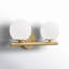 Chopin 2 Light Frosted Dimmable Vanity Light