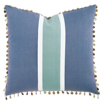 Azul Linen Square Pillow Cover & Insert