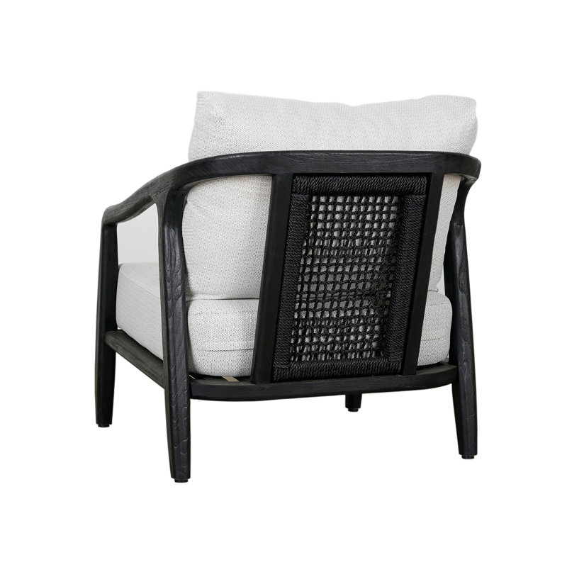 Aria Outdoor Lounge Chair, Black