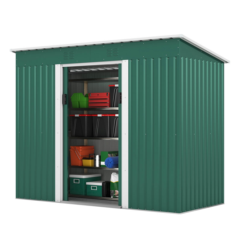 Remise de rangement extérieure, Vert