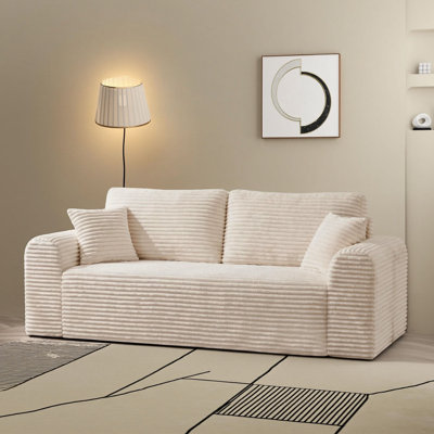 Canapé désossé sans os de style moderne à trois places de 86 pouces de la collection Boneless