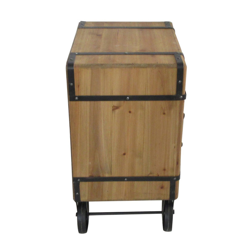Adelline 36cm W Manufactured Wood Bedside Table