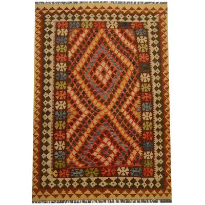 Tapis rouille tissé à la main Azpeitia