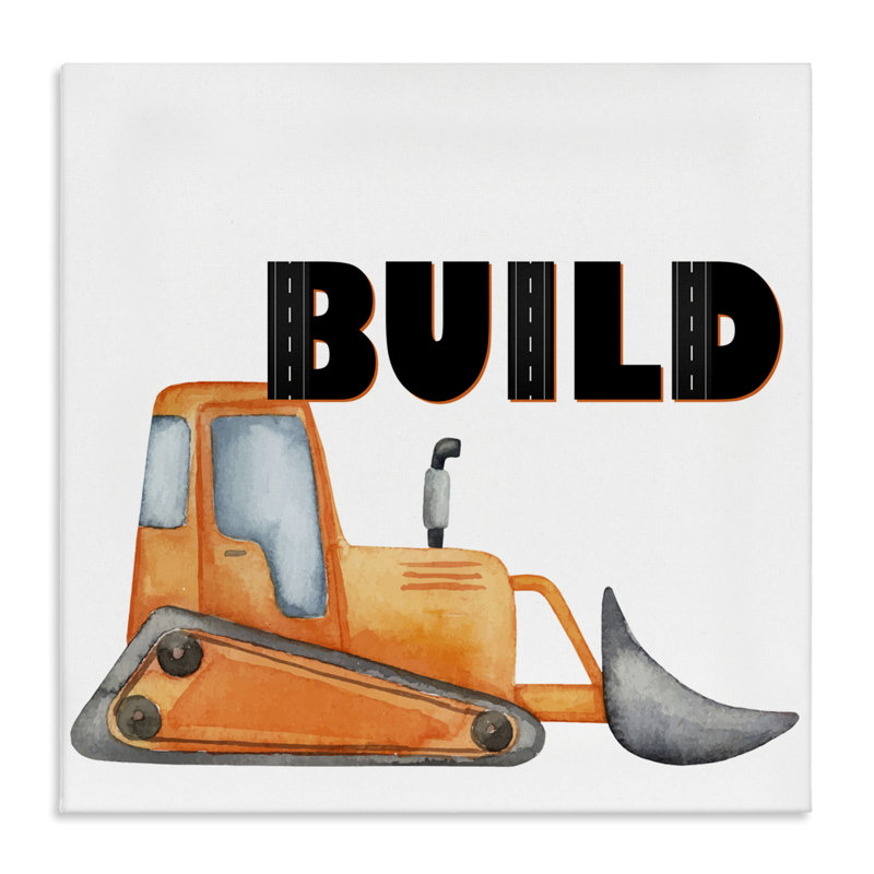 Fabriqué avec une toile de bulldozer orange, design par Kim Allen, H 24 po x l 24 po