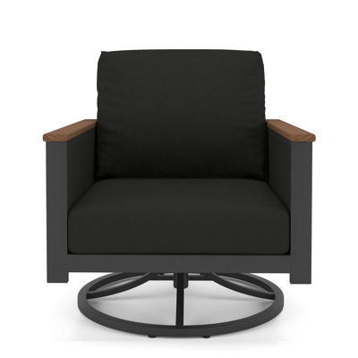 Townsend Metal Outdoor Swivel Rocking Chair with Sunbrella Cushion