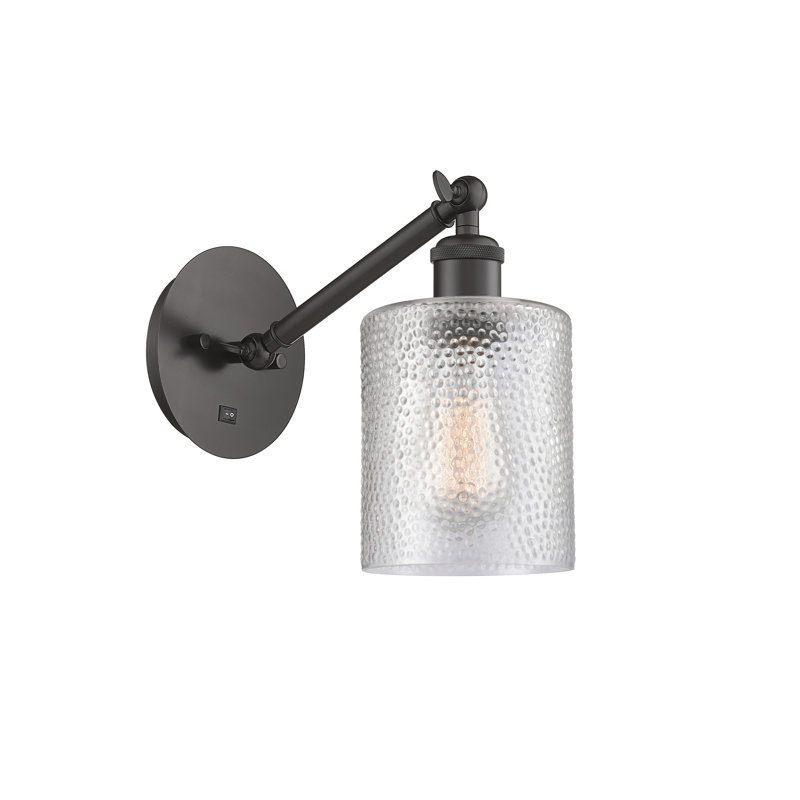 Shauna Armed Sconce, Incandescent, Clear, Oil Rubbed Bronze