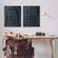 «Contemporary Line Squiggle Shapes», ensemble de 2 toiles d'art par Susan Jill-325010780