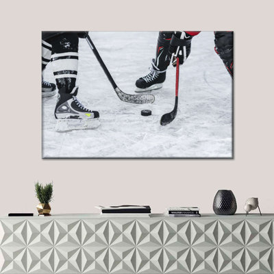 Hockey sur glace, reproduction sur toile
