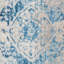 Tapis en polyester fabriqués à la machine Crayton - couleur bleue, conception orientale, tapis à poils courts pour le salon, la chambre à coucher-94524645