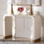 Console en coquille de nacre blanche Capiz