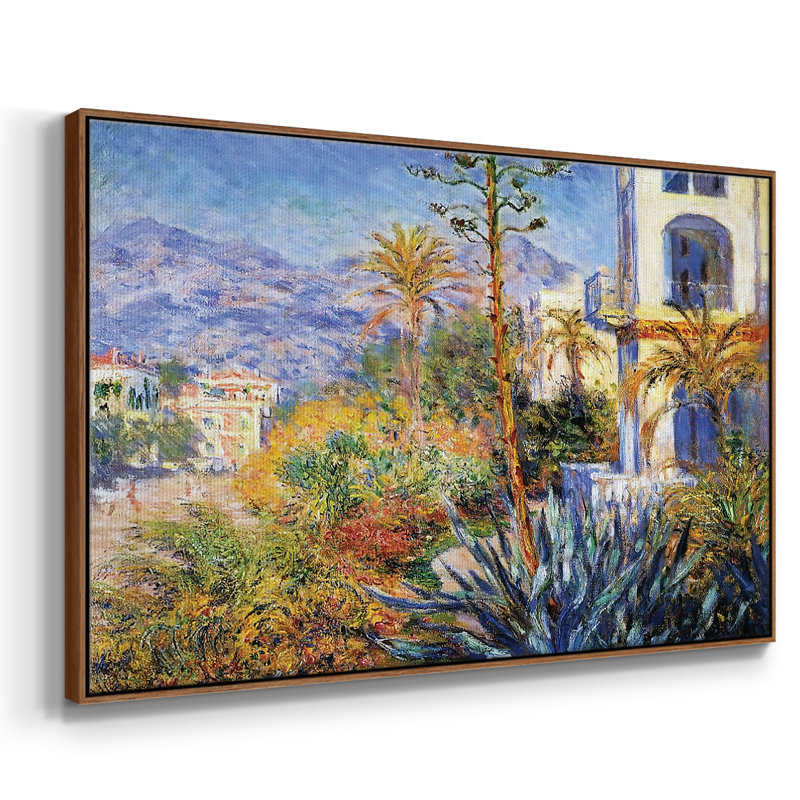" Villas At Bordighera 02, 1884 ", 41" H x 27" W x 2" D, Walnut