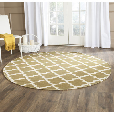 Milltown Hand Woven Flat Weave Wool Geometric Rug