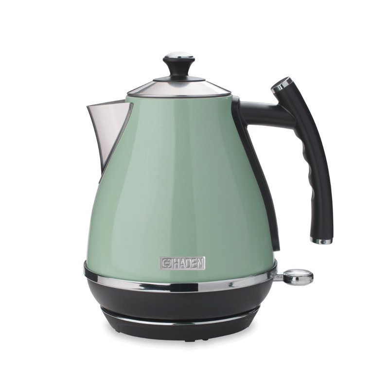 HADEN Cotswold 1.7L Stainless Steel Electric Tea Kettle, Green
