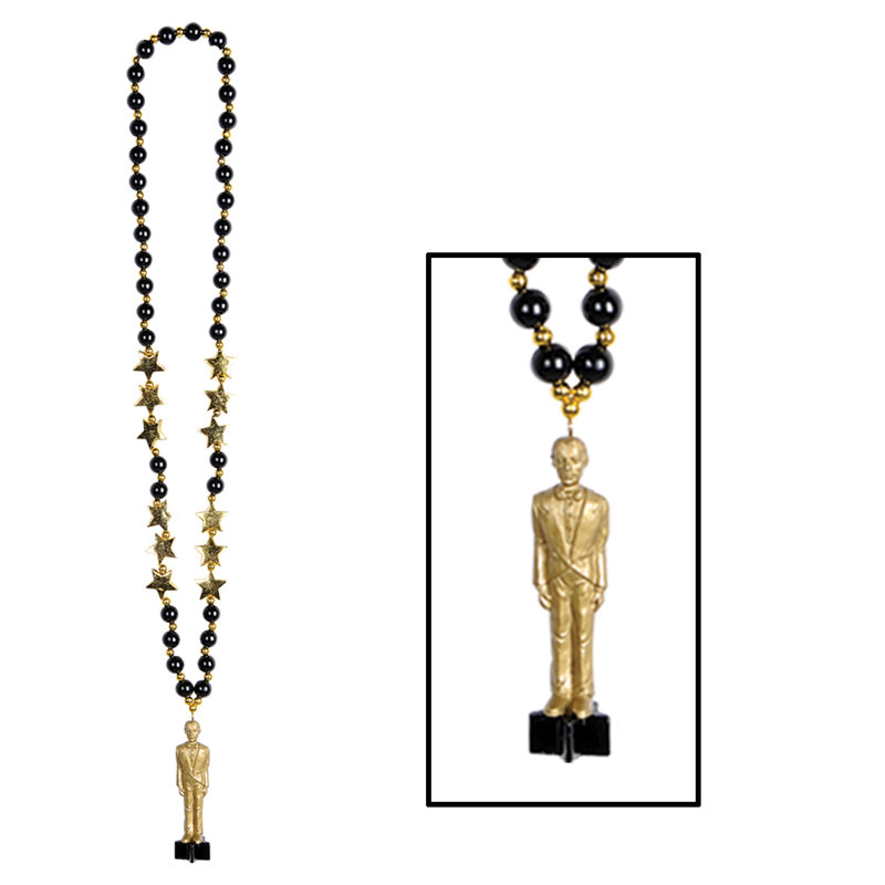 Perles avec statuette