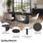 Kebba 92.5" Oval Dining Table-818800123
