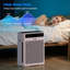 Purificateur d'air intelligent et silencieux HEPA avec affichage de la qualité de l'air en temps réel, filtration 3-en-1 pour les allergies et les animaux de compagnie, et diffuseur d'aromathérapie pour la maison-119770601