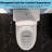 Left-Mount Flush Elongated One-Piece Toilet-1.28 GPF Water-Efficient Design (Seat Included)