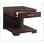 Table de bout Niamey, finition noyer, solutions de table de bout modernes, collection de tables de bout Compact