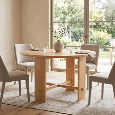 Indoor Solid Wood Dining Table, Natural