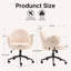 Chaise de bureau en tissu avec dossier incurvé ergonomique Boucle-1275746833