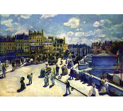 « pont-neuf » par pierre-août renoir, reproduction d’art