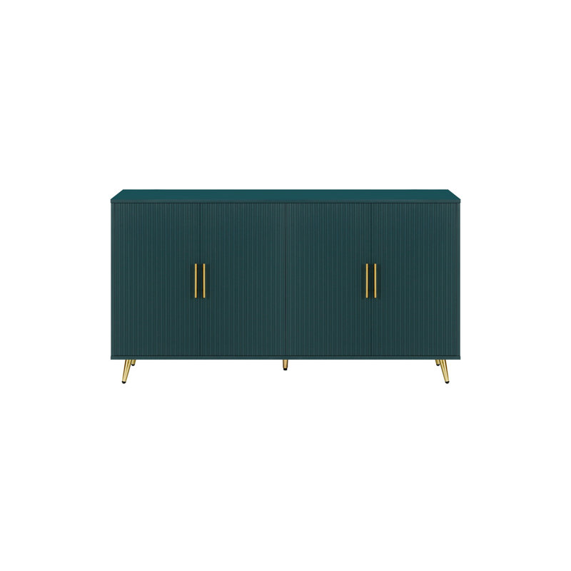 Meuble télé de style moderne avec rangement et armoire décorative bleu marine