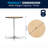 Marrel Round Wood Cocktail Table with Columns-92296668-11792481-92296669