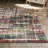 Holub Modern Abstract Grid Multi-colored Area Rug-1478487281