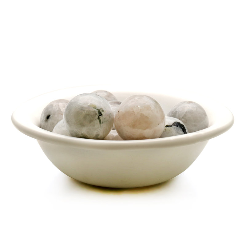 Natural Polished Gemstone Sphere, Large Decorative Accent, Crystal Ball, 50mm, 0.82" H x 0.82" W x 0.82" D, Green