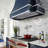 54" 1200 CFM Insert Range Hood Stainless Steel LED Light Baffle Filter Included
