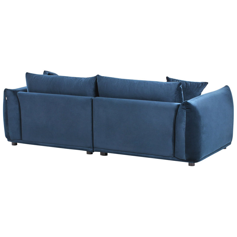 Living Room Set Alexias, Blue Velvet