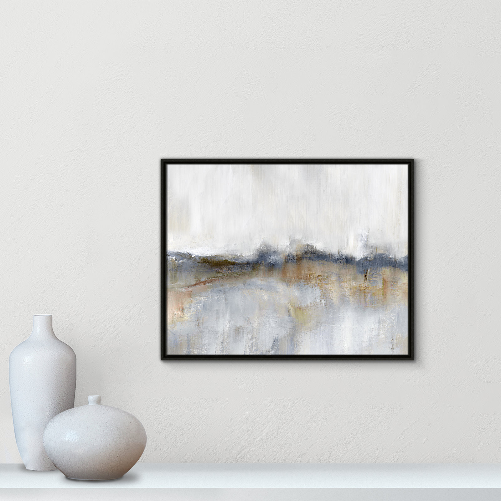 Autumnal Tide by Nan - Floater Frame Print on Canvas, 23.5" H x 29.5" W, Black