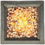 50cm Square Stone Fire Pit Stand