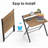 Space-Saving Folding Computer Desk With Shelf For Small Apartments, Effortless Setup For Home Office Or Dorm Room