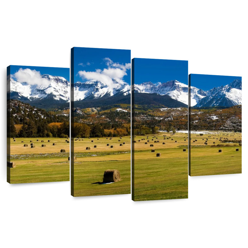 Champ de balles de foin Alvord, H 27 po x l 43 po