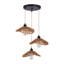 Luminaire suspendu en rotin 3 lumières Nia