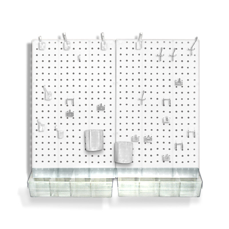 22" H x 27" W Plastic Kit with 46 Hooks Included