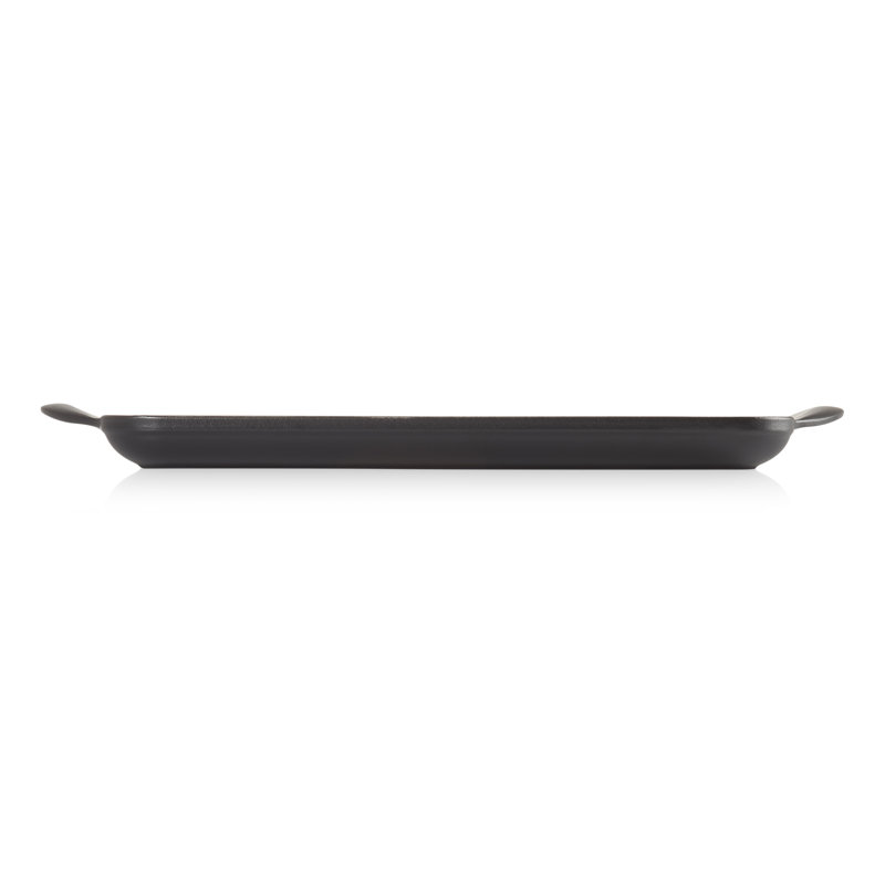 Le Creuset Cast Iron Rectangular Grill 32cm, Satin Black