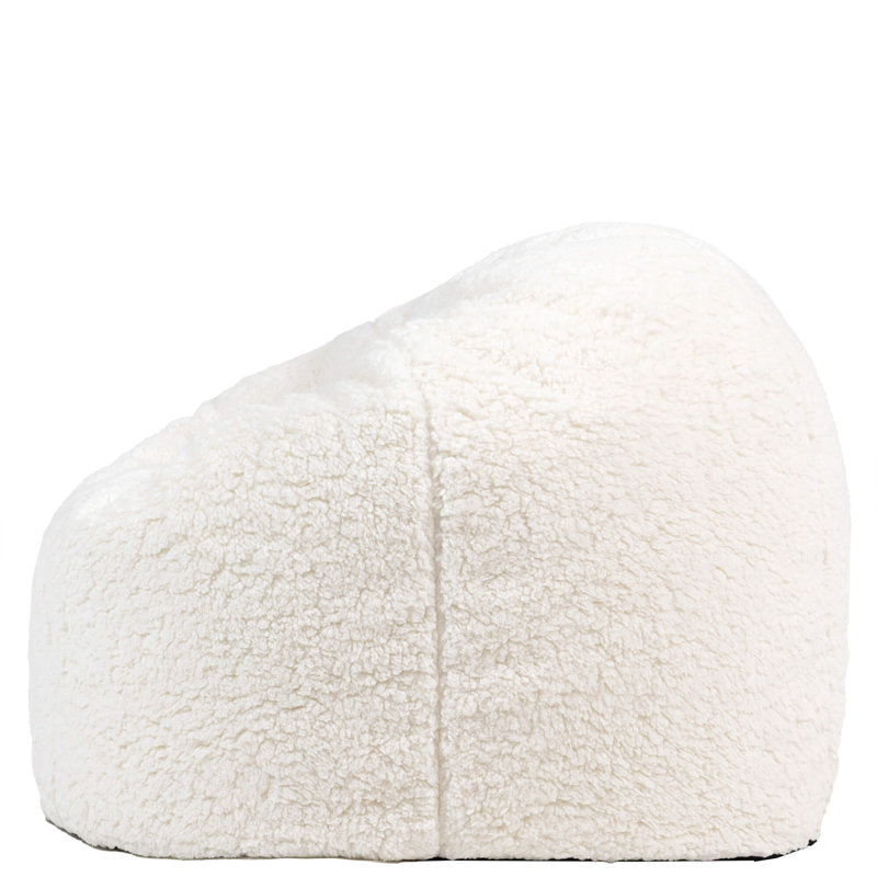 Kids Kingston Teddy Fleece Classic Bean Bag, Beige