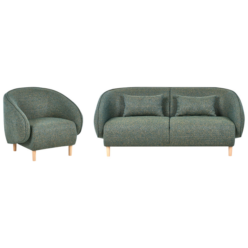Sofa Set Winthrop Fabric, Green