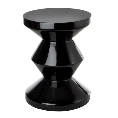 Alfrida Zig Zag Black End Table