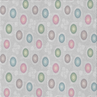 Tapis décoratif à pois gris Porath