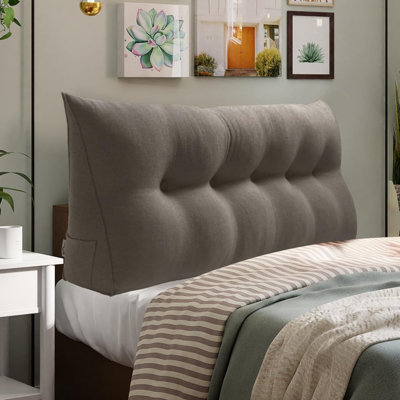 Sit-up Back Comfort Large Triangular Bolster Headboard Reading Wedge Pillow Compression