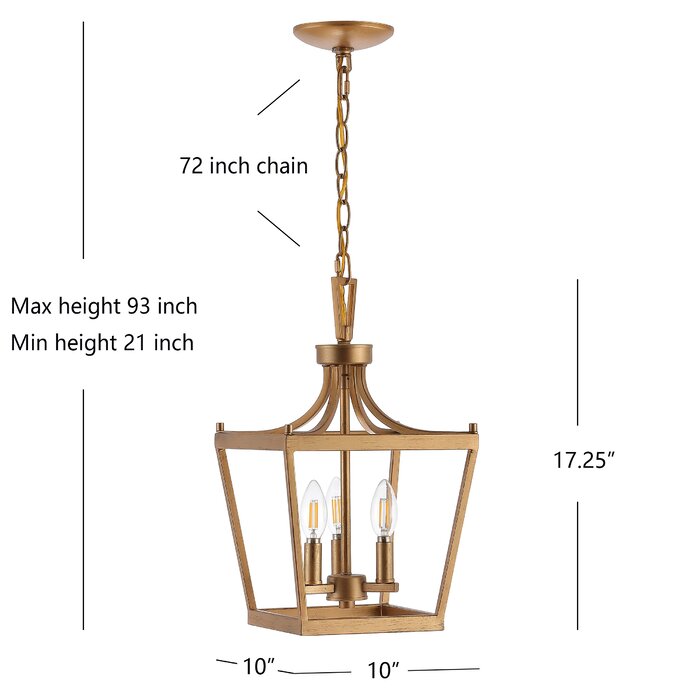 Ivy Bronx Napavine 3 - Light Lantern Pendant & Reviews | Wayfair