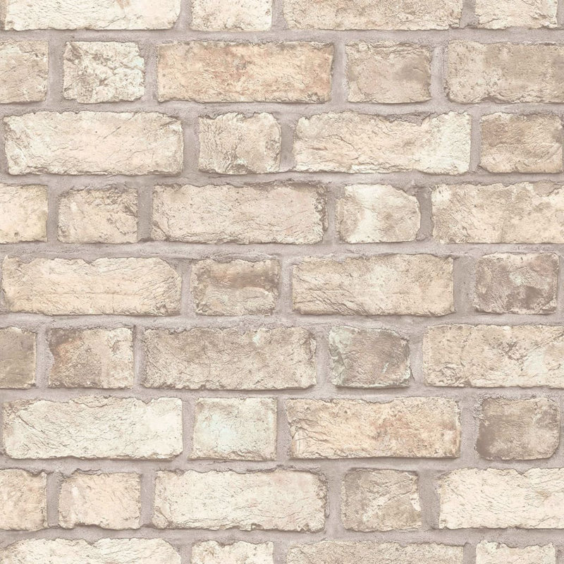 Peavine 10m x 52.8cm Matte Wallpaper Roll, Beige/Cream