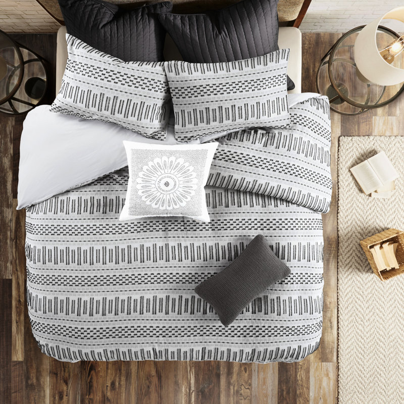 Literie 100% coton avec fermeture à boutons