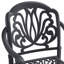 Ensemble de 7 pièces de mobilier de patio en aluminium coulé, avec cadre noir et coussins bruns