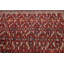 Tapis rouge rectangulaire en laine noué à la main de conception unique 5 pi 8 po x 8 pi 7 po années 1960